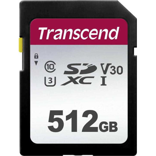 Κάρτα Μνήμης Transcend SDXC 300S 512GB Class 10 UHS-I U3 V30